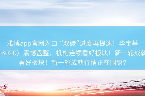 雅博app官网入口 “双碳”进度再提速！华宝基金化工ETF（516020）震憾盘整，机构连续看好板块！新一轮成就行情正在围聚？