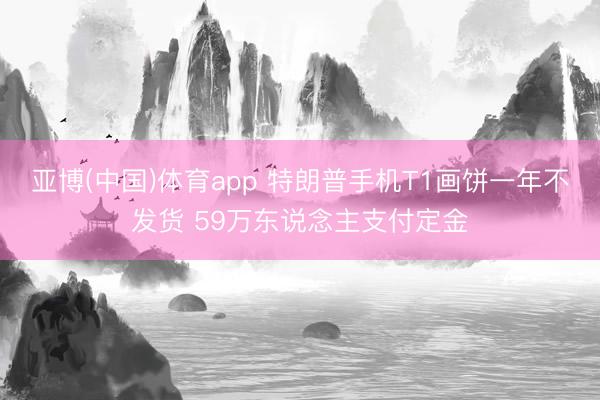 亚博(中国)体育app 特朗普手机T1画饼一年不发货 59万东说念主支付定金