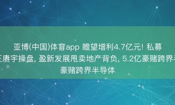 亚博(中国)体育app 瞻望增利4.7亿元! 私募大佬王赓宇操盘， 盈新发展甩卖地产背负， 5.2亿豪赌跨界半导体